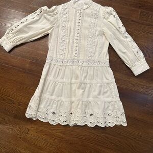 Alice and Olivia off white dress